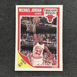 B207 Michael Jordan 1989 Fleer Scoring Average Leader #21 Chicago Bulls HOF NBA